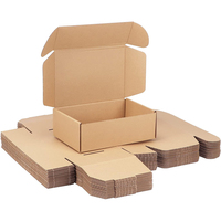 Boîte cadeau auto-élevante en carton ondulé kraft, couleur personnalisée, anti-écrasement, gaufrage, biodégradable, pour petites entreprises