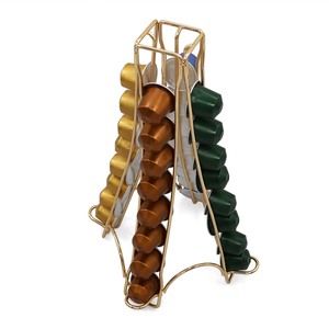 Support de capsules à café en métal chromé en forme de tour Eiffel, 32 pièces, organisateur de capsules <span class=keywords><strong>Nespresso</strong></span> - Product Image 1