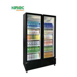 Congelador Comercial Vertical de Una Sola Temperatura, Multi-Nivel, con Puerta de Vidrio, para Supermercados, Enchufable, de Alto Brillo - Product Image 2