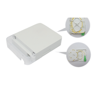 Boîte de terminaison de fibre Rosset murale intérieure à 2 ports Boîte de fibre à 2 noyaux