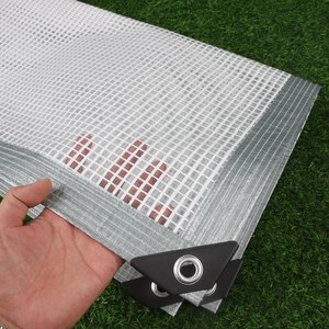 160GSM 180gsm lưới gia cố PE Tarpaulin ngoài trời plaids đồ nội thất sân vườn bao gồm xé kháng giàn giáo lưới vải - Product Image 3