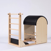 Baril d'escalade réglable en bois pour Pilates - Équipement de gym durable en bois écologique pour le fitness, le yoga et l'entraînement de force