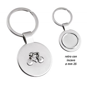 Llavero de metal de aleación con diseño hueco de bicicleta, estilo cartón, impresión en esmalte, para amantes de las bicicletas - Product Image 1