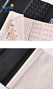 Top One Women's <b>Waist</b> Trainer <b>Belt</b> Breathable Body Slimming <b>Waist</b> Slim <b>Belt</b> with Trimmer Hooks - Product Image 5