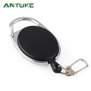 Porte-clés télescopique EDC en métal avec boucle élastique anti-perte, support de clés portable à dégagement rapide, taille unique, style simple - Product Image 4