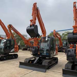 Mini-pelle Hitachi ZX75 haute puissance Japon-Matériel de construction d'occasion avec pompe à moteur à noyau et composants PLC à un prix - Product Image 1