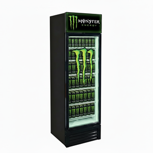 Congélateur vertical de 300 L avec porte vitrée pour boissons, réfrigérateur de présentation pour boissons énergisantes Monster, idéal pour les magasins de proximité - Product Image 3