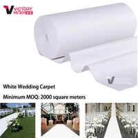 Tapis de couloir épais blanc pour décoration de mariage, scène, événements commerciaux
