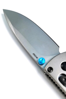 Vouwbaar kampeermes met aluminium handvat en titaniumlegering lemmet, totale lengte 18,5 cm, model 535, DIY OEM fruitmes