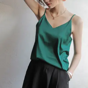 Fashionable Summer Hot Girl Sexy Polyester Women Casual V Neck Elegant Tank Tops For Women