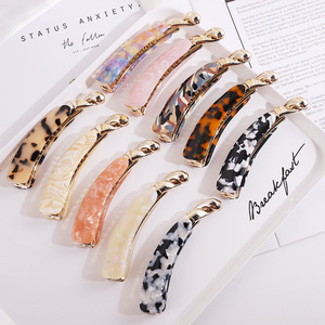 ShilyOS Fermaglio per capelli a banana in acetato coreano, all'ingrosso, con logo personalizzato, colore sirena, fermaglio superiore per coda di cavallo, accessori per capelli da donna, OEM - Product Image 6