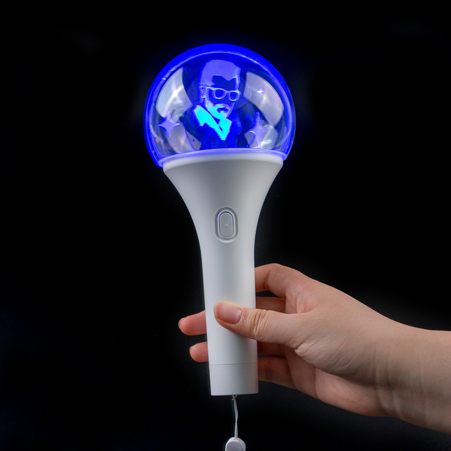 OEM Customized Acrylic ABS & PS Ball Glowing Colorful LED Hand Light Stick for Concert Cheering