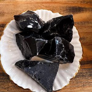 Piedras de Obsidiana Negra Natural al por Mayor, Cristales de Obsidiana en Bruto para Decoración del Hogar, Fabricación de Joyas y Colección de Minerales - Product Image 2