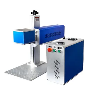 Factory EXW Tabletop CO2 RF Laser Marking Machine High Speed Engraving Logo for Plastic Goods