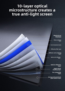 NUEVA Pantalla de Proyección de Marco Fijo con Calidad Cinematográfica, Pantalla Ultra HD 4K de Aluminio, Pantalla Súper Delgada de PVC para Montaje en Pared, Ideal para Cine y Videojuegos - Product Image 5