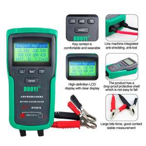 DUOYI DY2015 12V araba akü sistemi Test cihazı kapasite maksimum elektronik yük akü marş şarj testi dijital teşhis aracı - Product Image 4