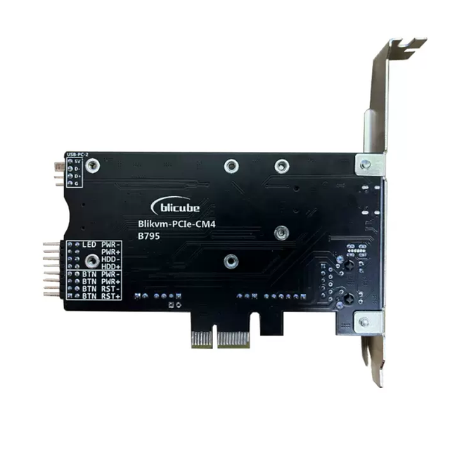 PCIe Pi Overip Blikvm Raspberry V3 Hat Pikvm CSI KVM Remote Control OandM Server With OLED PoE Compatible CSI Interface