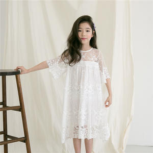 Online Shopping India Beautiful Summer Dresses Child <b>White</b> Angel Girl Dress for Kids Fall Boutique Clothes - Product Image 4