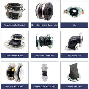 ข้อต่อขยายยางหน้าแปลนแรงดันสูงทำจากสแตนเลสลูกบอลสองชั้นยืดหยุ่นและดูดซับแรงกระแทกสำหรับท่อ1ชิ้น - Product Image 6