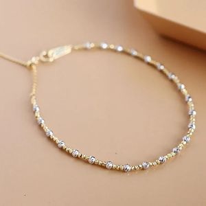 สร้อยข้อมือทองคำแท้ 18k Xinfly Au750 ดีไซน์ลูกปัดปรับได้ สำหรับผู้หญิง - Product Image 3