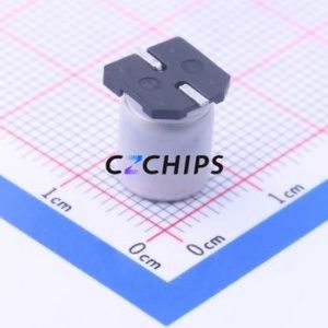 ตัวเก็บประจุแบบอิเล็กโทรไลต์อะลูมิเนียม SMD รุ่น UV2E6R8M0810, ขนาด D8xL10.2 มม. ความจุ 6.8uF ค่าความคลาดเคลื่อน 20% แรงดัน 250V ขา 8 มม. - Product Image 2