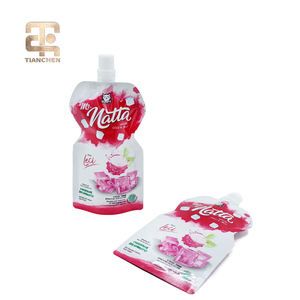 Pochette Doypack PE de haute qualité imprimée en gravure avec bec verseur pour l'emballage de yaourts, jus, eaux minérales, boissons énergisantes et sodas - Product Image 5
