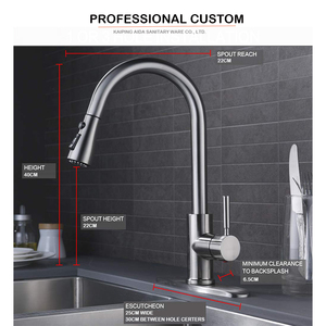 Grifo de cocina estilo rústico en oferta con rociador extraíble y cartucho cerámico, de un solo orificio y un solo manillar - Product Image 5