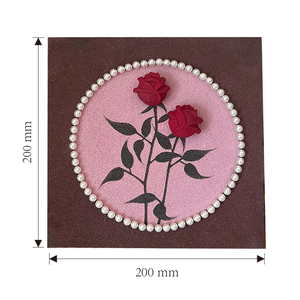 DIY tuval gül kız akrilik boyama fırça tuval çerçevesi ile sanat kiti - Product Image 2