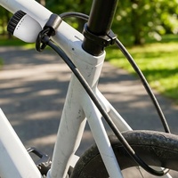 Candado de Bicicleta de Alta Seguridad Antirrobo con Cable Negro, Candado de Cadena con Combinación de 3 Dígitos para Bicicleta, Scooter, Motocicleta