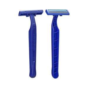 Maquinilla de Afeitar Desechable de Doble Hoja de Acero Inoxidable con Mango de Plástico para Depilación Facial <span class=keywords><strong>y</strong></span> Corporal - Product Image 1