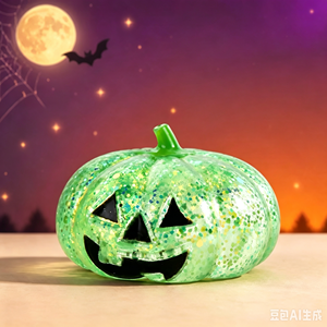 Juguete Antiestrés de Silicona con Forma de Calabaza de Halloween, con Purpurina, para Mayores de 14 Años - Product Image 5