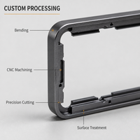 Cadre en profilé aluminium sur mesure pour panneau d'affichage LED de conférence, OEM, pliage, usinage CNC, traitement de surface, directement de l'usine