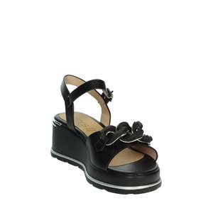 Sandalias de Plataforma con Cuña para Mujer K-11000 Beige con Detalle de Flor - Product Image 5