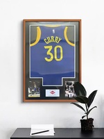 Marco de Acrílico Transparente para Camiseta de Fútbol Personalizada, con Soporte de Pared, Parte Trasera de PS, Nombre del Jugador Personalizable
