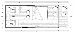 S6-1 Space Capsule House Commercial Space Dirigeable Pod avec cuisine et serrure de porte salle de soleil extérieure pour Offre Spéciale