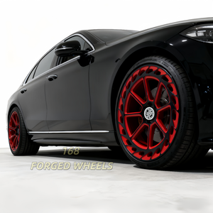 Cerchi per ruote rosse personalizzati personalizzati 168 cerchi in lega forgiati di alta qualità ruote da corsa per LamborghiniF-TypeE-passo <span class=keywords><strong>F</strong></span>-<span class=keywords><strong>PACE</strong></span> - Product Image 6