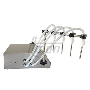 Machine de remplissage de liquides numérique électrique semi-automatique à 4 buses, haute précision (<0,5%), 220V, garantie 1 an, pour l'alimentation et les boissons - Product Image 3