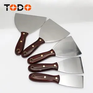 TODO strumenti per cartongesso imitativo manico in legno in acciaio inox coltelli raschietto