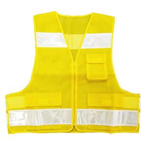 Chaleco DE <span class=keywords><strong>SEGURIDAD</strong></span> DE MALLA completa ultra transpirable esencial para la prevención <span class=keywords><strong>del</strong></span> crimen y las patrullas de <span class=keywords><strong>seguridad</strong></span> vial | Alta visibilidad y comodidad - Product Image 3