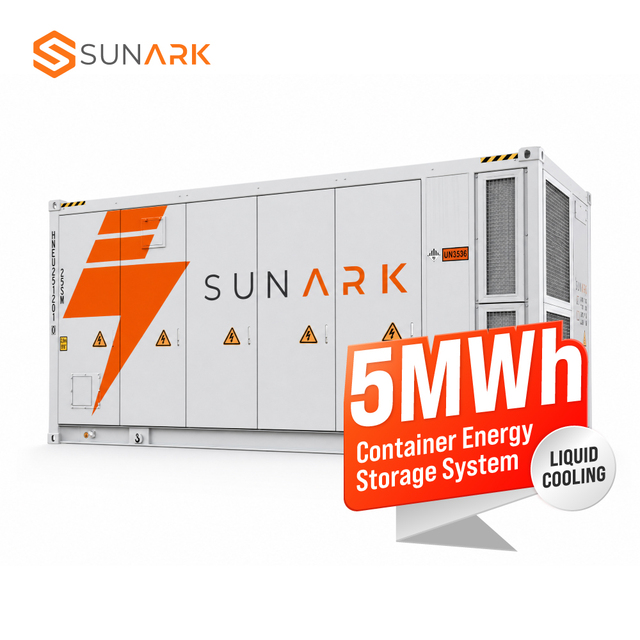 SunArk Smart 5MWh BESS Solar Battery Storage Container System with Liquid Cooling LFP Battery for Commercial Microgrid Projects