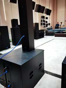 MORIN H641 Sistema de sonido de altavoz profesional 18 pulgadas subwoofer columna altavoz activo - Product Image 3