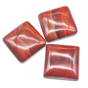 Puesta de sol Jaspe 24-25m Cabujón de corte cuadrado Ajuste de joyería - Product Image 2