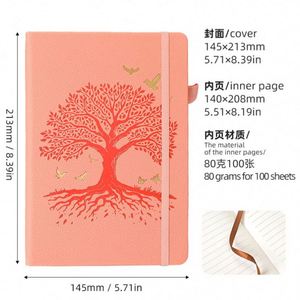 Cuaderno Árbol de Gratitud con Encuadernación, Bloc de Notas Multifuncional, Diario con Líneas Horizontales en Inglés - Product Image 5