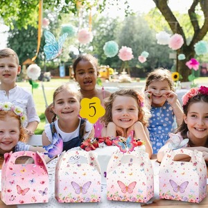 Butterfly <b>Party</b> Gift <b>Box</b> Pink and Purple Butterfly Gift <b>Box</b>, customizable according to needs - Product Image 5