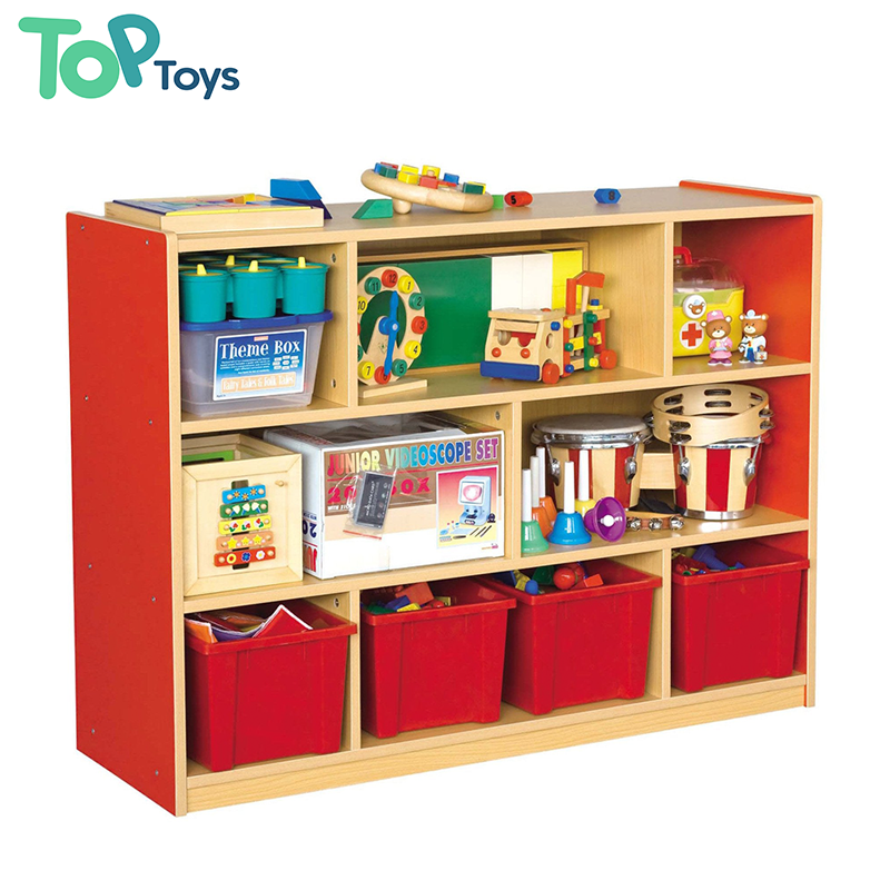 Montessori Toy Shelves 8 Compartment Wooden