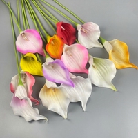Fleur artificielle Calla Lily à toucher réel, tige unique, fausse lys, décoration de vase pour mariage, maison, table à manger