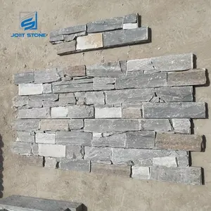 자연 회색 시멘트 문화 돌 3d 벽 장식 패널 3d 벽 보드