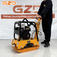 Compacteur à plaque vibrante réversible diesel GZD, personnalisable avec logo OEM, machine compacte pour le compactage des fossés