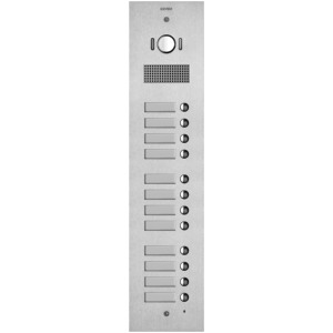 Panel de Intercomunicación para Puerta de Seguridad Steely 2F+ A/V, Placa de Acero de 12 Botones, 57x6.6cm - Product Image 1