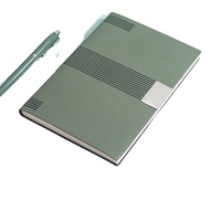 Ensemble cadeau de carnet personnalisé de haute qualité avec logo, boîte cadeau bleue imprimée en sérigraphie - Ensemble promotionnel d'entreprise pour